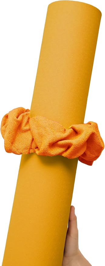Yoga Mat Scrunchie Yoga Mat Strap Carrier Pilates Mat Holder | Holds Your Yoga Mat in Style, Adjustable & Stretchy Yoga Mat Band, Fits Most Standard Yoga Mats (mat not included),Yoga Gifts