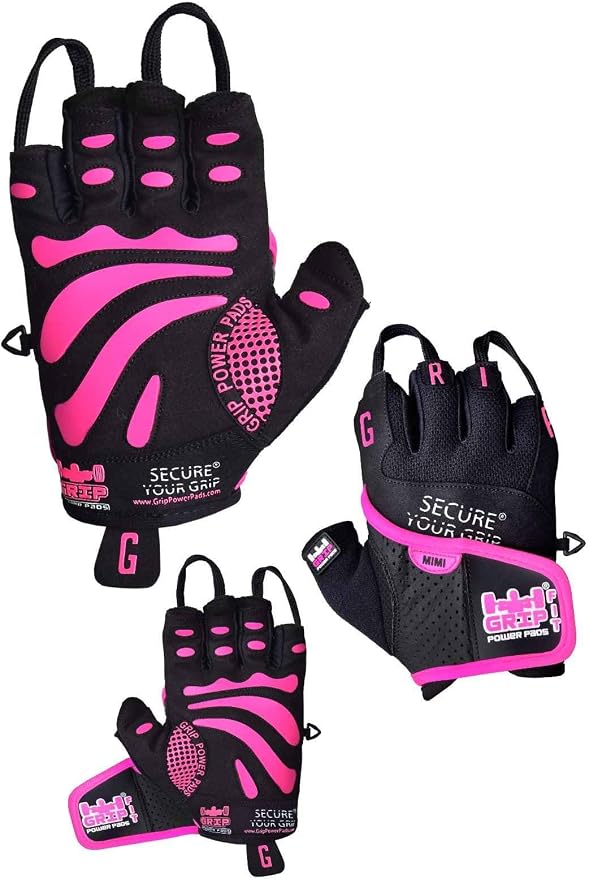 Grip Power Pads Mimi Women’s Workout Gloves – Lightweight Weightlifting Gloves with Strong Grip for Gym, Cross Training, Cycling, Pull-Ups, Climbing, Rowing & Fitness