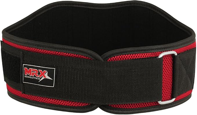 MRX Weight Lifting Belts for Men Fitness Training Gym Back Support Powerlifting Belt 8" Wide Workout Belts for Deadlift, Squat, Weightlifting, Strength Training
