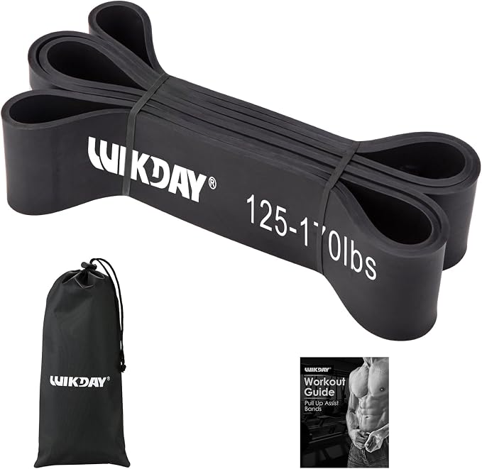 WIKDAY Resistance Bands for Working Out, Exercise Bands, Workout Bands, Pull Up Assistance Bands for Body Stretching Training Physical Therapy Muscle Training for Men & Women