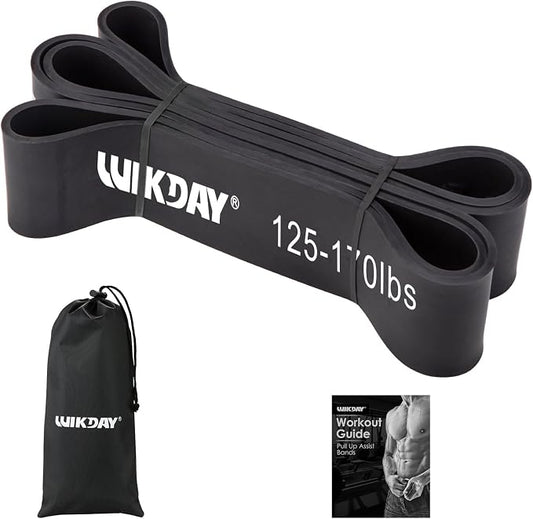 WIKDAY Resistance Bands for Working Out, Exercise Bands, Workout Bands, Pull Up Assistance Bands for Body Stretching Training Physical Therapy Muscle Training for Men & Women