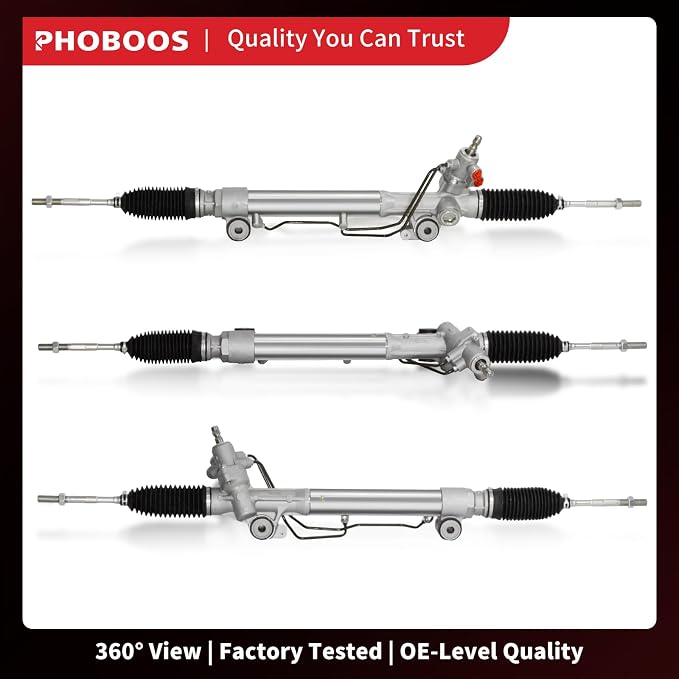 PHOBOOS Hydraulic Power Steering Rack and Pinion Assembly Compatible with Toyota 4Runner 2010-2022, New Unit, Leak Resistance, Direct Fit, Ref. 26-2660