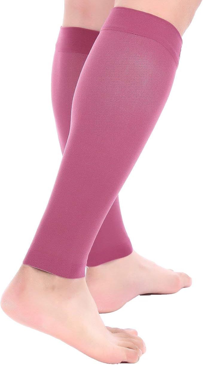 Doc Miller Compression Calf Sleeve for Men & Women, 20-30mmHg | Graduated Support for Running, Shin Splints, Calf Strain, Knee High, Small to 6XL Plus Size