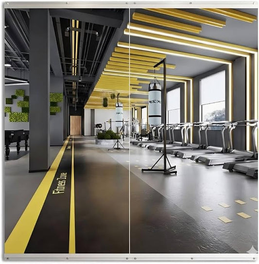 Home Gym Mirrors for Wall, 2 Pack 26" x 60" Frameless Full Length Glass Panels for Bedroom, Garage Gym, Workout Room, Silver