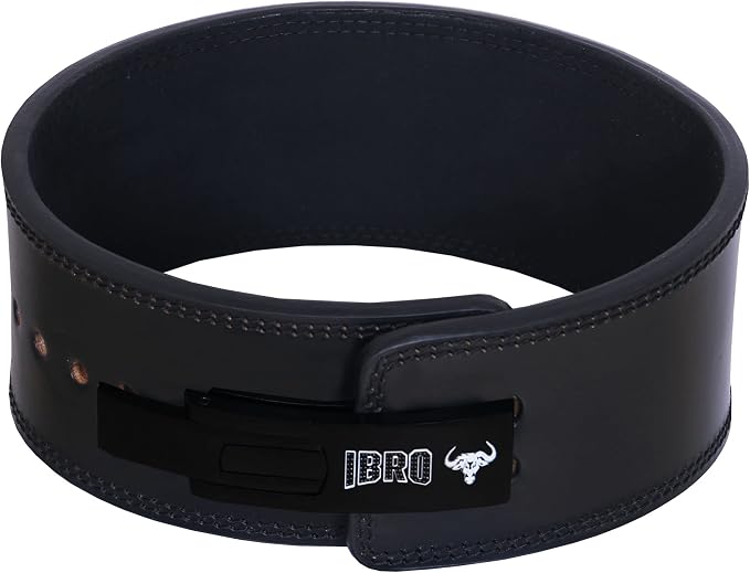 IBRO Powerlifting Lever Gym Belt – Power 8MM, 10MM or 13MM Extreme Heavy Duty Genuine Leather Belts - Squats Deadlifts Bodybuilding Weight Lifting IPF Power Lifting Strongman for Men