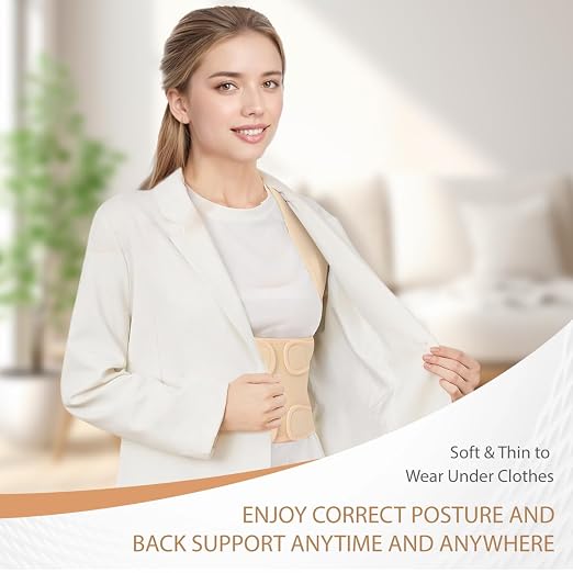 Posture Corrector for Women/Men Adjustable Full Back Brace Support | Upper & Lower Back for slouching,breathable&Lightweight,Back Pain Relief,Shoulder Straightener