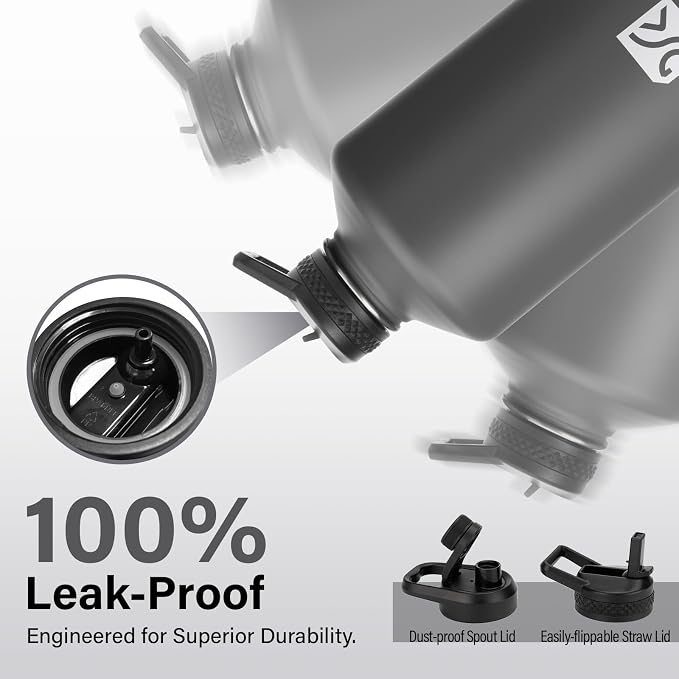 DYSANKY Gallon Insulated Water Bottle with Portable Carrier Bag for Outdoor