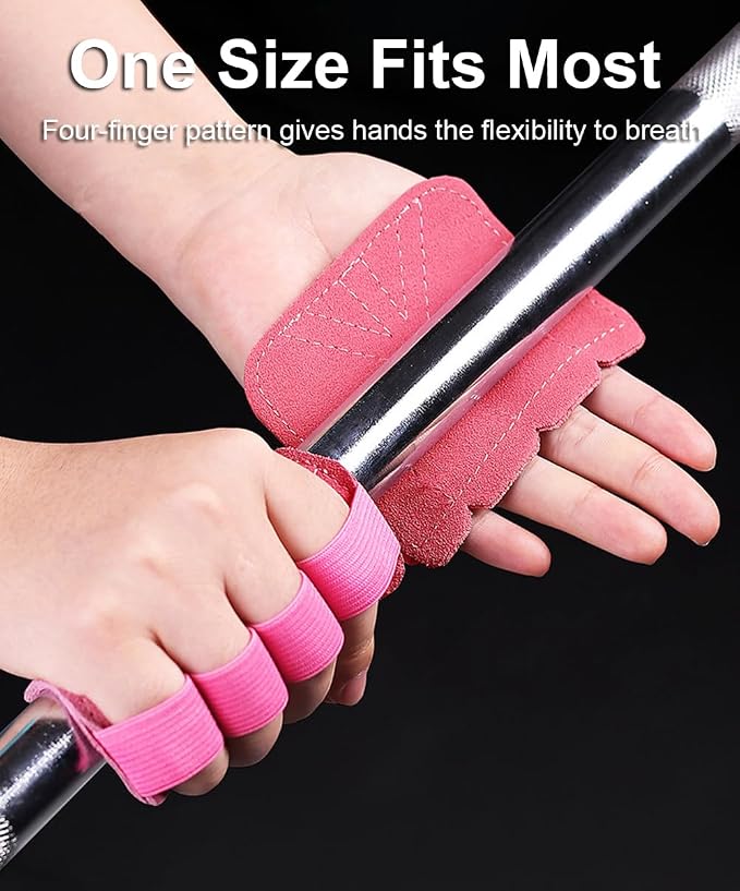 SUJAYU Leather Weight Lifting Gloves, Lifting Grips Weightlifting Gloves for Men Women, Weight Glove Gym Glove for Weightlifting Deadlifts Exercise