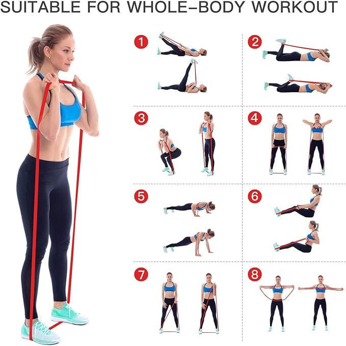 Pull-Up Bands Resistance-Bands Exercise-Bands - Pull up Assistance Bands Workout Bands Resistance for Women Long Resistance Bands Resistance Loop Bands Perfect for Gym Home or Travel
