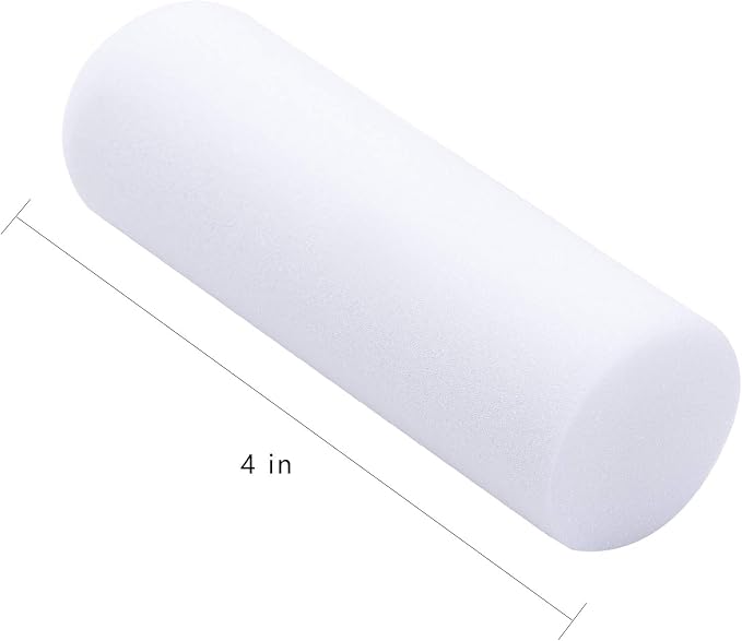 Mister Rui High Density Foam Paint Roller, 10 pcs, 4 Inch Mini Paint Roller | Small Paint Roller Covers for Painting Walls, Furniture Painting, One-Side Flat Design for Corners and Tight Spaces & Edge