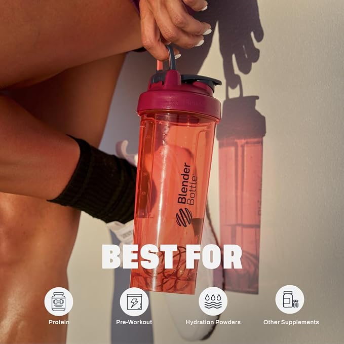 BlenderBottle ProSeries Tritan Shaker Bottle 24 oz Coral