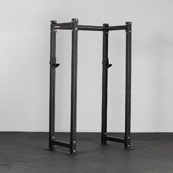 Titan Fitness X-3 Series Tall Bolt-Down Power Rack with Weight Plate Holders 36-in. Depth