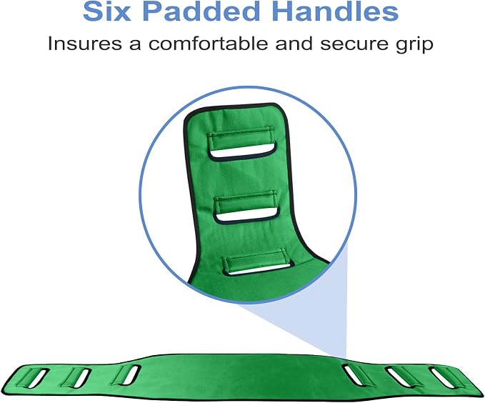 Transfer Belt Transfer Sling Padded Gait Belts with Seniors Patient Lift | Heavy Duty Gait Belt,Mobility Standing and Lifting Aid for Disabled,Elderly,Injured-Safely Move from Bed and Wheelchair
