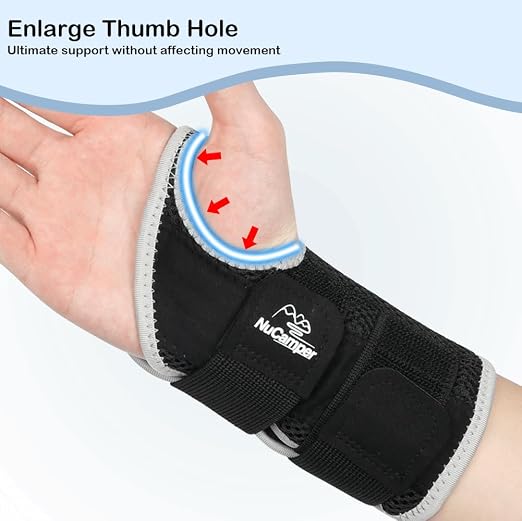 Wrist Brace for Carpal Tunnel Relief, Adjustable Wrist Support Splint Hand Brace for Men Women, Wrist Stabilizer Night Support for Pain Relief,Tendinitis,Arthritis(Right and Left Hands, S/M)