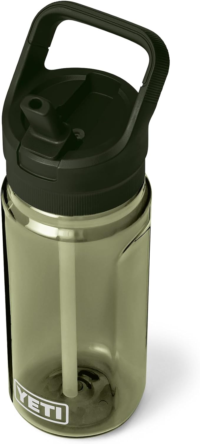 YETI Yonder 600 ml/20 oz Water Bottle with Yonder Straw Cap, Olive