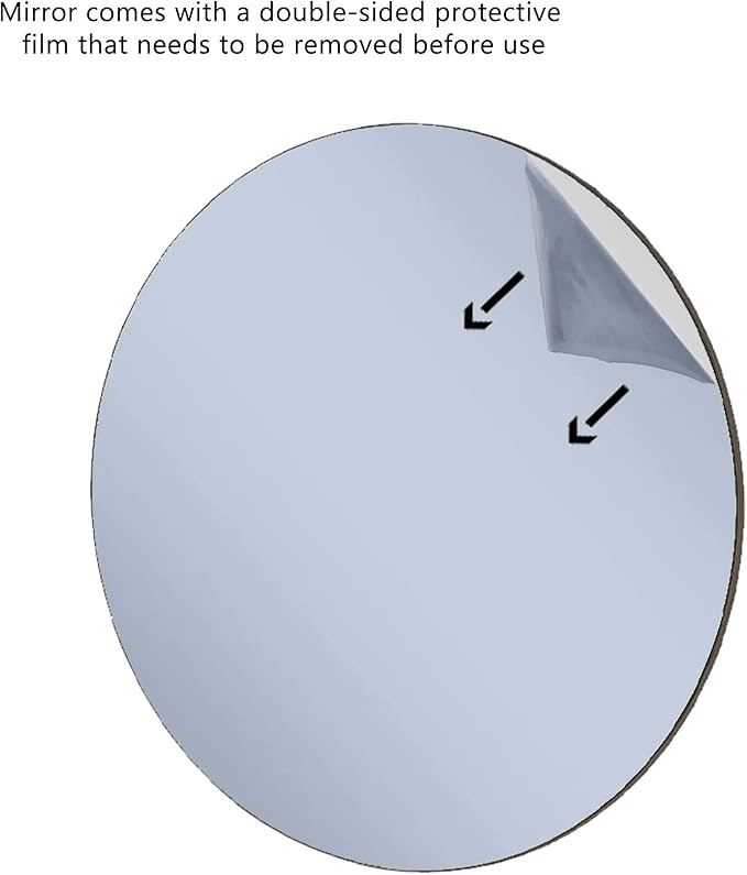 Marketing Holders 4 Pack Acrylic Mirror Sheet 5" Laser Cut Round Circle Tile Table Top Daycare Gym Driveway Spot Restrooms Speech Therapy Jewelry Makeup