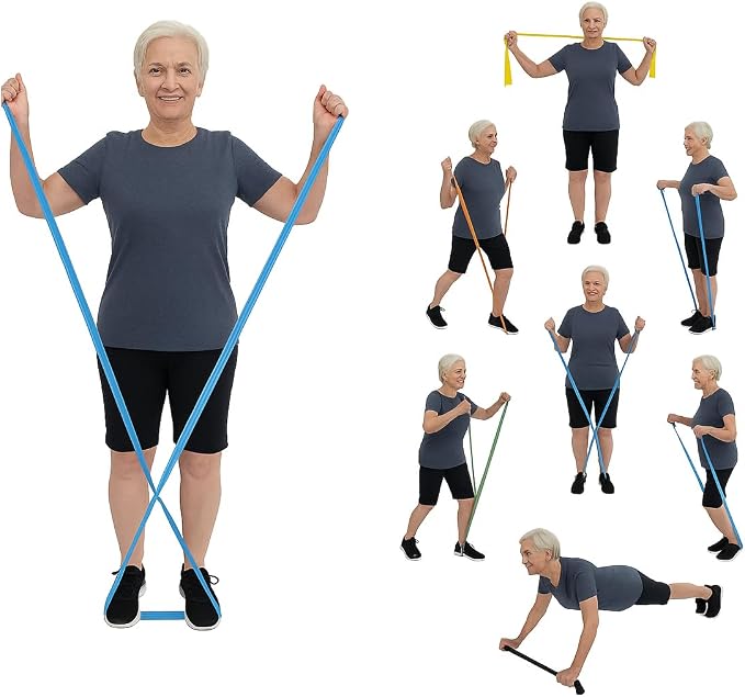 Therapist’s Choice® Professional Non-Latex Resistance Bands for Upper and Lower Body Exercise Workouts, Physical Therapy, Lower Pilates, and Rehab, 25 Yard (75 Feet) Roll Bulk Roll