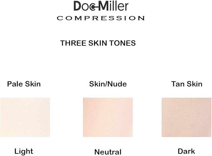 Doc Miller Compression Calf Sleeve for Men & Women, 20-30mmHg | Graduated Support for Running, Shin Splints, Calf Strain, Knee High, Small to 6XL Plus Size