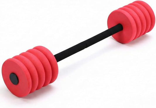 Soulchen Long Aquatic Exercise Dumbbells Pool Exercise Foam Water Weights Dumbbell Aquatic Pool Barbells with High Density EVA Foam for Swim Water Aerobics Workouts Loss