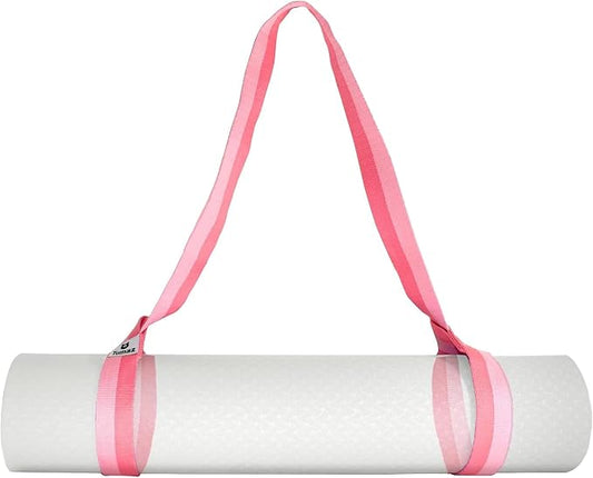 Yoga Mat Strap Adjustable Carrier for All Yoga Mats, 2 Sizes | Extra Thick Cotton Blend |16+ colors are available | Fits Most Yoga Mats | Soft Woven Texture | Comfortable Shoulder Carry