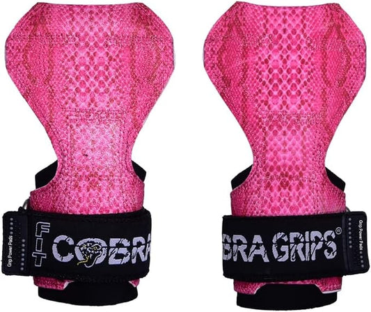 Cobra Grips Weight Lifting Gloves with Adjustable Neoprene Padded Wrist Wraps - Heavy Duty Alternative to Power Lifting Hooks for Deadlifts
