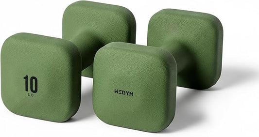 WeGym Square Dumbbells for Home Gym, Hand Weights for Strength Training