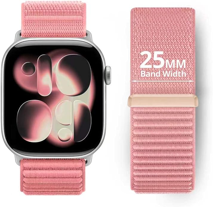 Nylon Loop Sport Band Compatible with Apple Watch Ultra 3 2 Band 49mm 46mm 45mm 44mm 42mm 41mm 40mm 38mm Women Men, Stretchy Strap Elastic Fabric Wristband for iWatch Series 11 10 SE 9 8 7 6 5 4 3 2 1