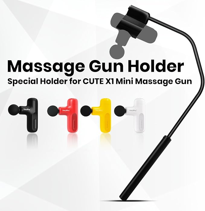 HEYCHY Massage Gun Holder for Hard to Reach Areas (Works with Cute X1) | Ergonomic Design Massager Holder, Easy Control, Secure Hold, Effortless Use