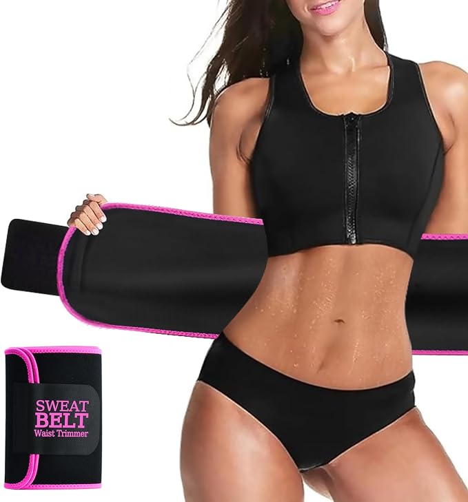 AMZBOSS Waist Trainers for Women Belly Fat, Waist Sweat Band for Women | Sweat Waist Trainer for Women, Belly Band Sweat Belt, Sweat Band for Stomach Weight Loss, Belly Wrap Waist Trimmer