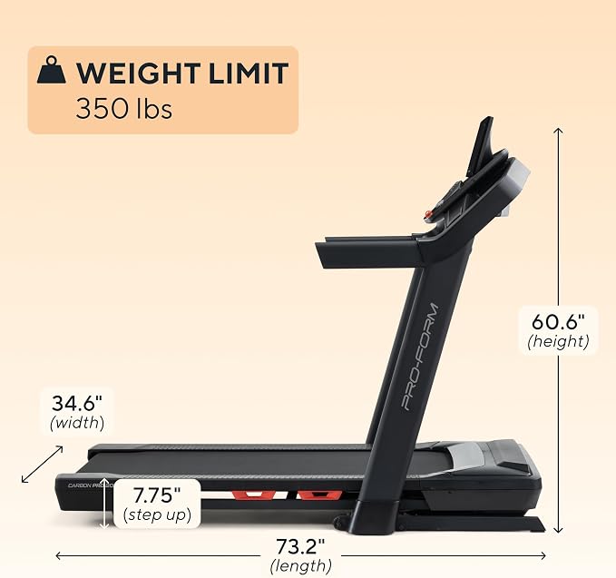 ProForm Pro Treadmills: Smart Treadmills for Walking and Running with SpaceSaver Design
