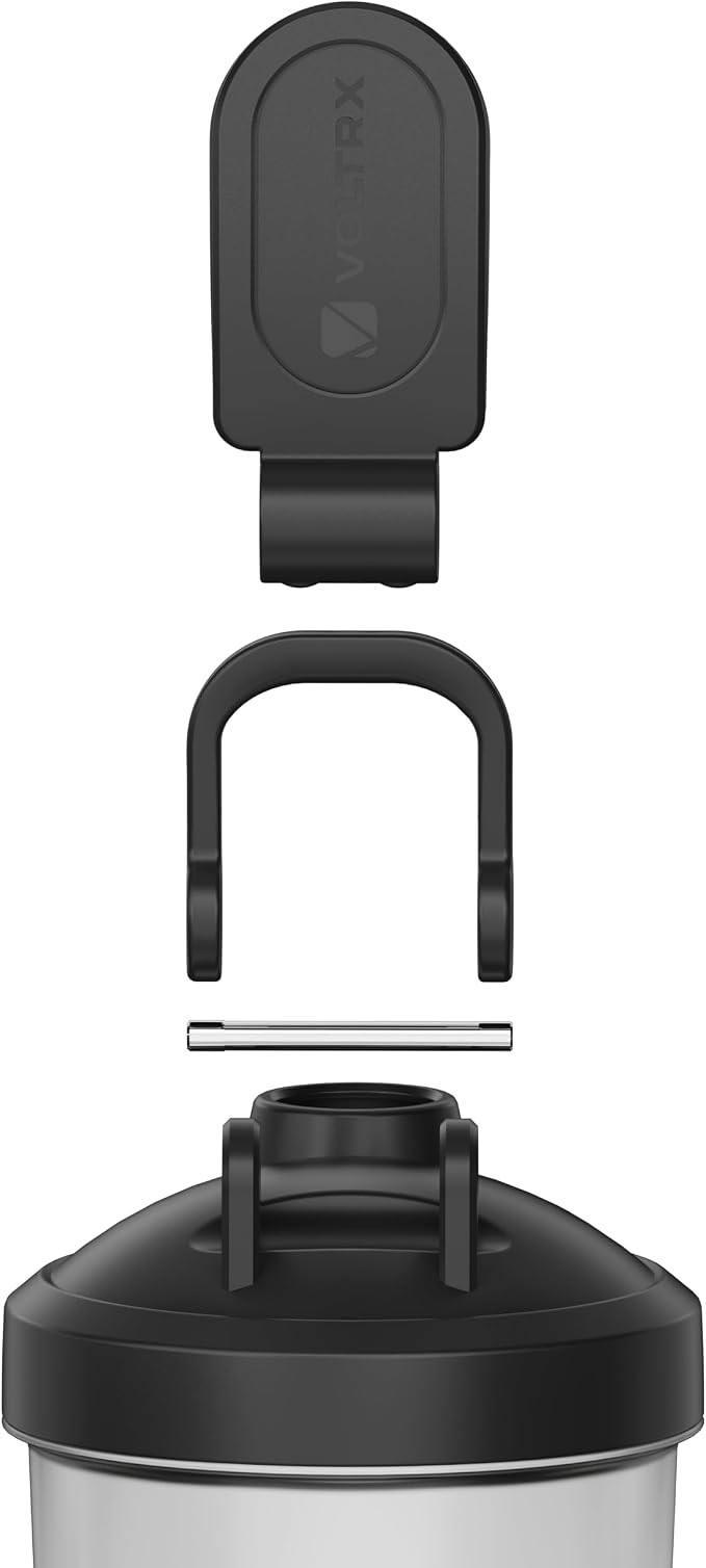 VOLTRX Protein Shaker Bottle, Merger USB C Rechargeable Electric Protein Shake Mixer, Shaker Cups for Protein Shakes and Meal Replacement Shakes, BPA Free, 24oz