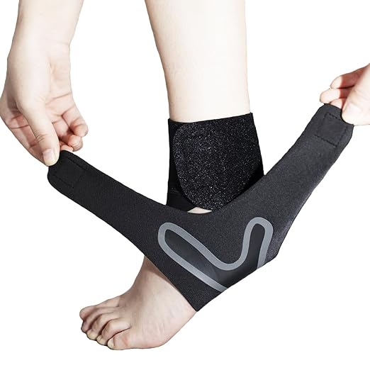 SUJAYU 2 Pack Ankle Brace & Elastic Supports for Men & Women, Ankle Support Ankle Compression Sleeve, Ankle Wrap Ankle Sleeve Ankle Brace for Sprained Ankle (Black, Small)