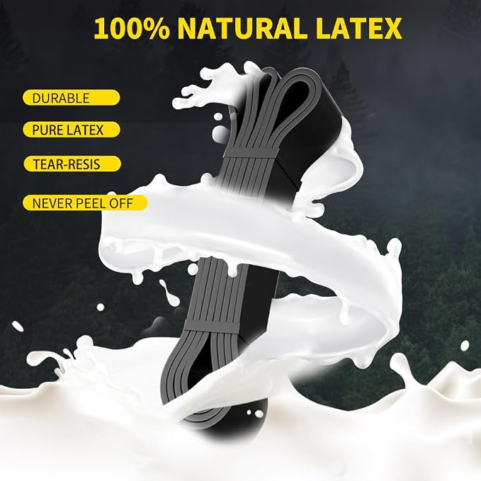 ROSAPOAR Resistance Band Pull up Band Fitness Exercise Bands Natural Latex for Workout Body Stretch Powerlifting Band Fitness Sport Training at Home/The Gym