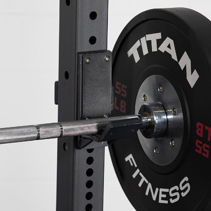Titan Fitness X-3 Series Short Bolt-Down Power Rack with Weight Plate Holders 36-in. Depth