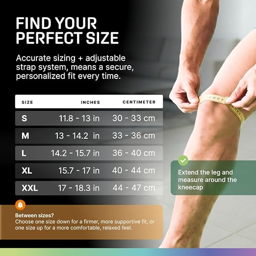 Modvel 7mm Neoprene Knee Sleeves for Men & Women Weightlifting & Powerlifting – Compression Knee Sleeve Support for Squats, Gym, Training – USPA, IPL Approved – Medium Black (Pair)