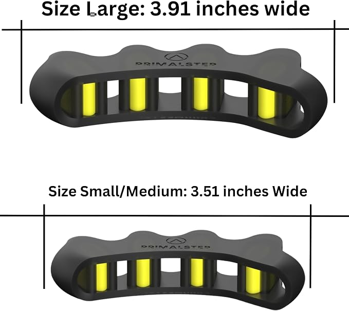 VYCE PrimalStep Toe Separators, Spreaders, Spacers, 2 Pairs S/M, Large | Straightener to Correct Toes for Men and Women, Bunion Corrector, Plantar Fasciitis and Athletic Mobility