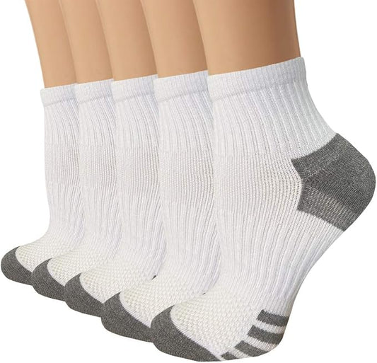 Iseasoo Copper Ankle Compression Socks - Low Cut Arch Support Socks for Men & Women, Running, Nurses, Plantar Fasciitis Socks
