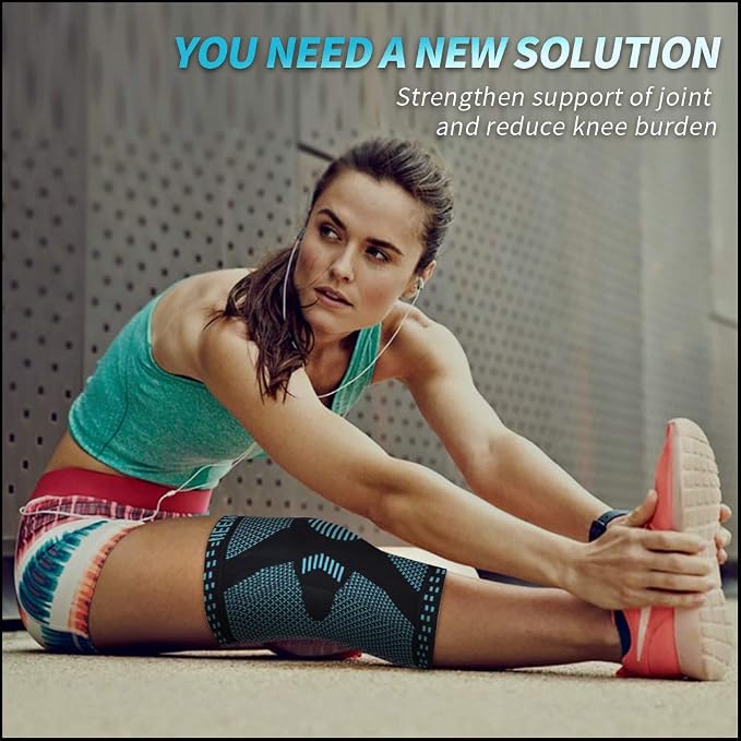 NEENCA Knee Braces for Knee Pain Relief, Compression Knee Sleeves with Patella Gel Pad & Side Stabilizers, Knee Support for Weightlifting, Running, Workout, Arthritis, Meniscus Tear, Men Women. ACE-53 | Patented Patella Gel Pad & Side Stabilizers, Comp...