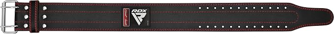 RDX Weight Lifting Belt for Men Women, IPL USPA Approved, 6mm Thick 100% Leather, 4” Powerlifting Back Support, Squat Deadlift Bodybuilding Exercise Fitness Gym Workout Strength Training up to 700 LBS