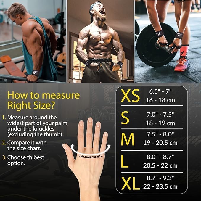 Gym Workout Gloves for Women and Men | Silicone grip fingerless, open back vents, neoprene, non-slip, palm, thumb protection for cross training, pull ups, cycling