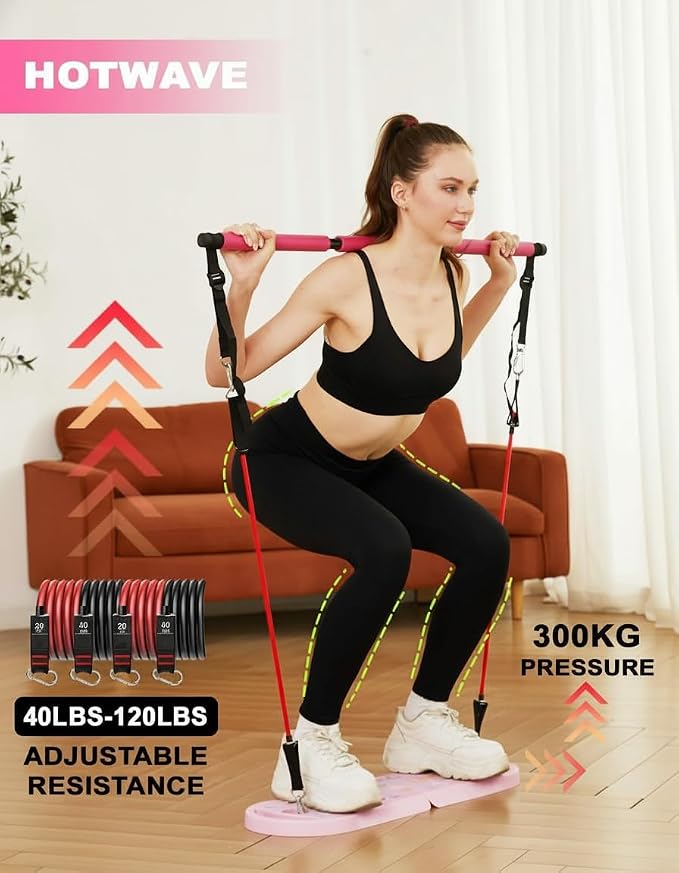 HOTWAVE Push Up Board, Portable PushUp Board, Foldable 20 in 1 Push Up Bar | Multifunctional Pushup Handles for Floor, Professional Strength Training Equipment For Men and Women at Home Gym