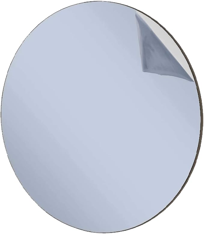 Marketing Holders 6 Pack Acrylic Mirror Sheet 5" Laser Cut Round Circle Table Top Daycare Gym Driveway Spot Restrooms Speech Therapy Jewelry Makeup