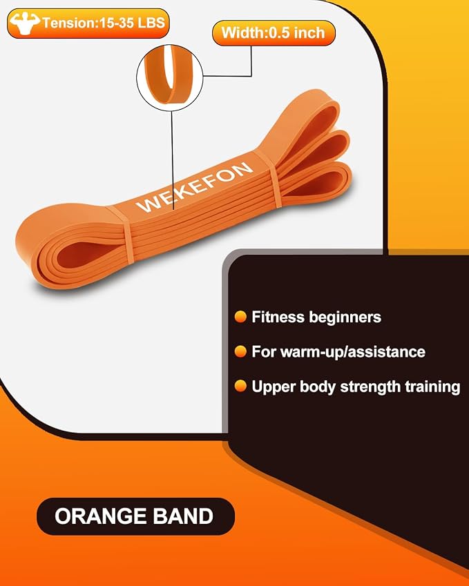 Resistance Bands Set, Pull Up Assist Bands - Stretch Resistance Band - Mobility Band Powerlifting Exercise Bands for Resistance Training, Physical Therapy, Home Workouts
