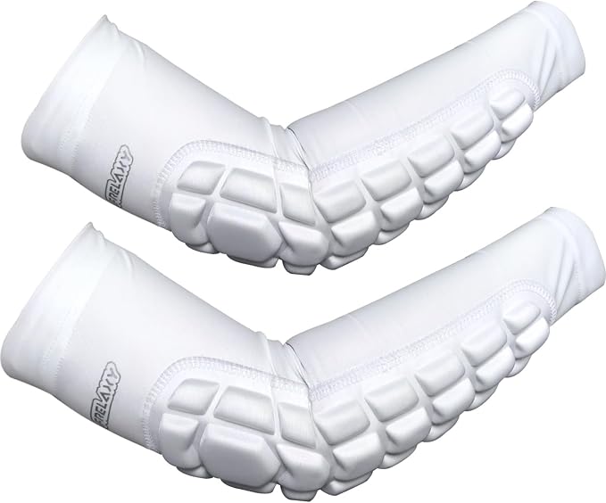 Frelaxy Elbow Pads, Padded Arm Sleeves for Volleyball and Football, 2 Pack