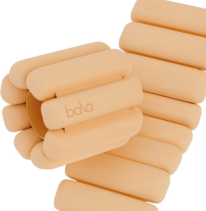 Bala Bangles Wrist & Ankle Weights for Women & Men, Home Gym Equipment | Adjustable Weighted Bands for Arm & Legs Workouts - Pilates, Yoga, Walking, Barre, & Strength Training Exercise