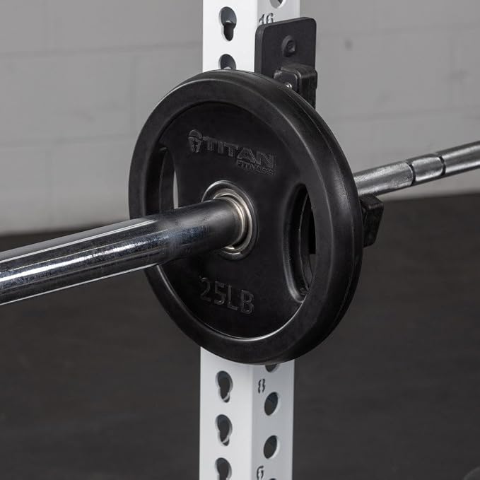 Titan Fitness Grip Plates, Cast Iron and Rubber Coating