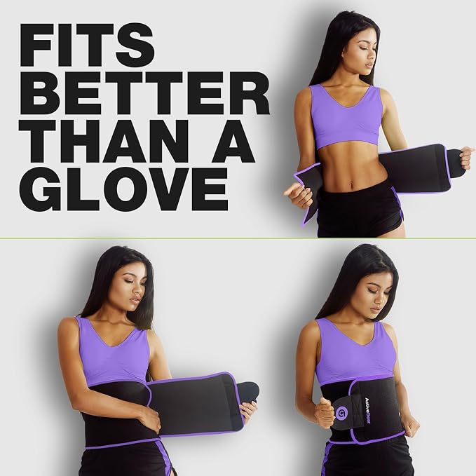 Premium Waist Trimmer & Trainer Belt for Men and Women - Sweat-Enhancing Slimming Wrap for Stomach, Adjustable Fit