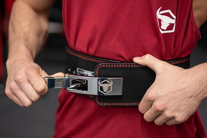 Powerlifting Lever Belt - 10mm / 13mm Weight Lifting Belt (USPA & IPL Approved) for Heavy Weightlifting - Lower Back Leather Support for Deadlifts and Squats