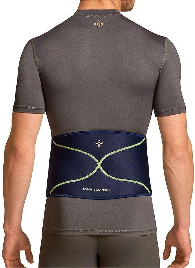 Tommie Copper Back Brace and Posture Corrector for Men l Sweat Wicking Breathable Back and Muscle Compression Support for Men