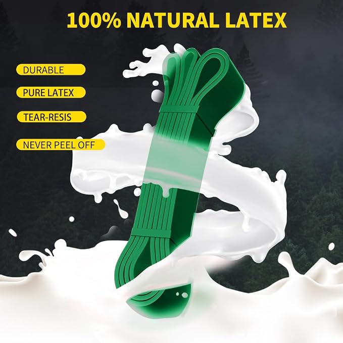 ROSAPOAR Resistance Band Pull up Band Fitness Exercise Bands Natural Latex for Workout Body Stretch Powerlifting Band Fitness Sport Training at Home/The Gym
